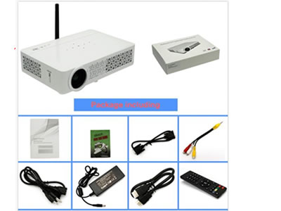 6000 Lumens Android DLP Home Theater HD 1080P 4K 3D WIFI Cinema Projector