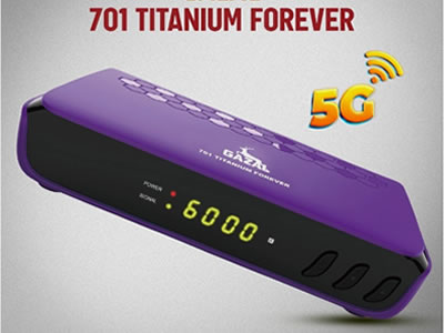 GAZAL 701 TITANIUM FOREVER 5G Satellite Receiver