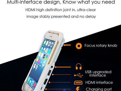 Mini DLP Home Theater Projector For iPhone 6 6S Plus 5 5S
