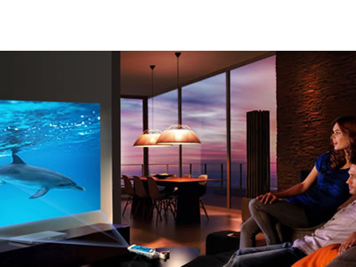 Mini DLP Home Theater Projector For iPhone 6 6S Plus 5 5S