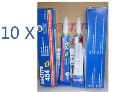 10 units LOCTITE 454 Surface Insensitive Instant Adhesive Gel 20g