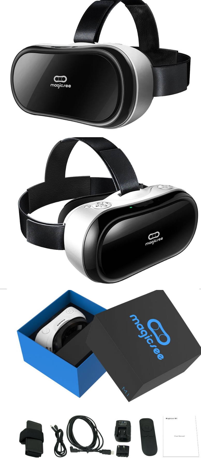 Magicsee M1 ALL IN ONE VR Virtual Reality 3D Glasses