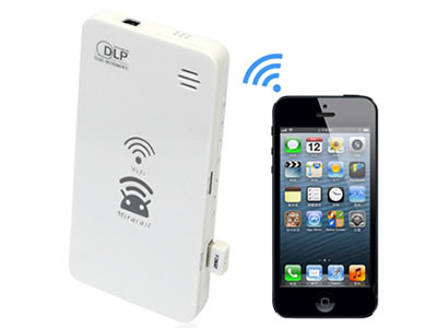 Mini WiFi Pocket HD Wireless DLP Projector for iPhone Android Phone Laptop PC