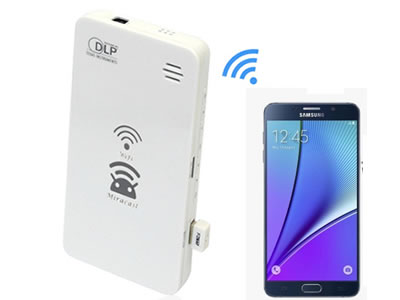 Mini WiFi Pocket HD Wireless DLP Projector for iPhone Android Phone Laptop PC