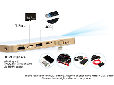 Pico handhold Projector Q6 wifi mirrowing for iPhone/Andorid phone/ipad